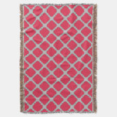 Rote und graue Quatrefolien Decke (Vorderseite Vertikal)