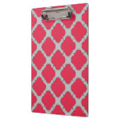 Rote und graue Quatrefolien Klemmbrett (Links)
