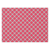 Rote und graue Quatrefolien Tischdecke (Vorderseite (Horizontal))