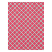 Rote und graue Quatrefolien Tischdecke (Vorderseite)