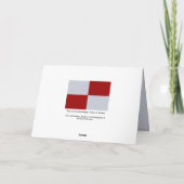 Rote und graue Rechtecke Dankeskarte (Rückseite)