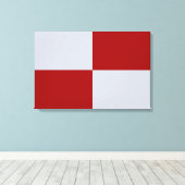 Rote und graue Rechtecke Leinwanddruck (Insitu (Holzboden))