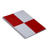 Rote und graue Rechtecke Notizblock (Rechte Seite)