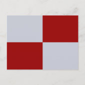 Rote und graue Rechtecke Postkarte (Vorderseite)