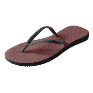 Rote und graue Streifen Badesandalen