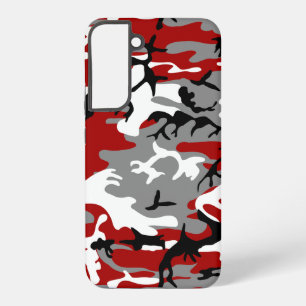 Rote und graue Tarnung, Militär, Armee Samsung Galaxy Hülle