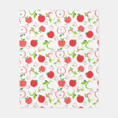 Rote und grüne Äpfel Fleecedecke (Vorderseite)