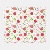 Rote und grüne Äpfel Fleecedecke (Vorderseite (Horizontal))