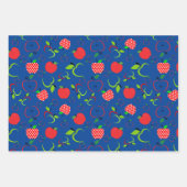 Rote und grüne Äpfel Geschenkpapier Set (Vorderseite 2)