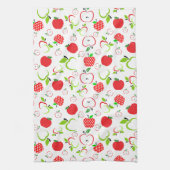 Rote und grüne Äpfel Geschirrtuch (Vertikal)