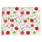 Rote und grüne Äpfel Große Geschenktüte (Vorderseite)