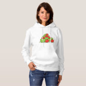 Rote und grüne Äpfel Hoodie (Vorne ganz)