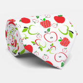 Rote und grüne Äpfel Krawatte (Gerollt)