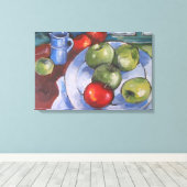 Rote und grüne Äpfel Leinwanddruck (Insitu (Holzboden))