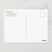 Rote und grüne Äpfel Mandala Postkarte (Rückseite)