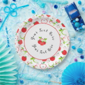 Rote und grüne Äpfel Pappteller (Party)