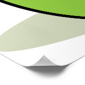 Rote und grüne Äpfel Poster (Ecke)