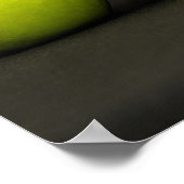 Rote und grüne Äpfel Poster (Ecke)