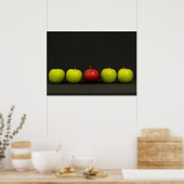 Rote und grüne Äpfel Poster (Küche)