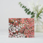 Rote und grüne Blätter DIY Postkarte (Stehend Vorderseite)
