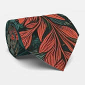 Rote und grüne Blätter Krawatte (Gerollt)
