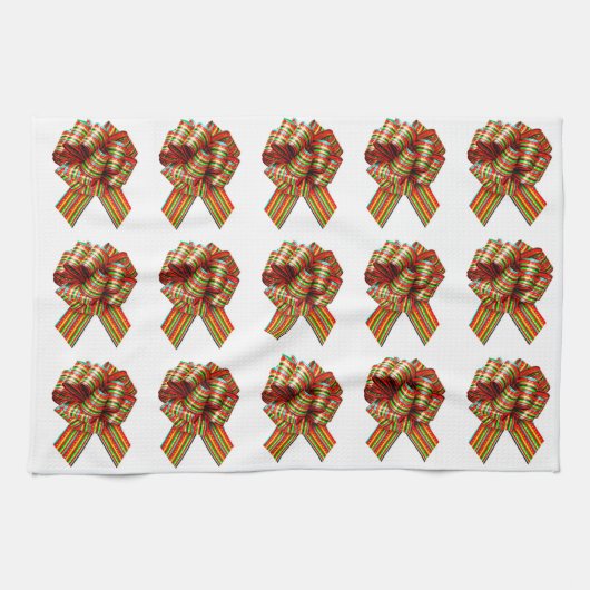 Rote und grüne Bogen Küchentücher (Horizontal)
