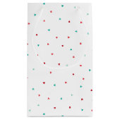 Rote und grüne Briefe Foto Kleine Geschenktüte (Rückseite)