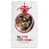 Rote und grüne Briefe Foto Kleine Geschenktüte (Vorderseite)