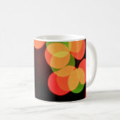 Rote und grüne Buckelleuchten Kaffeetasse (VorderseiteRechts)