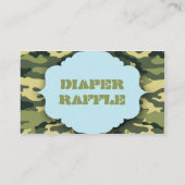 Rote und grüne Camouflage Begleitkarte (Rückseite)