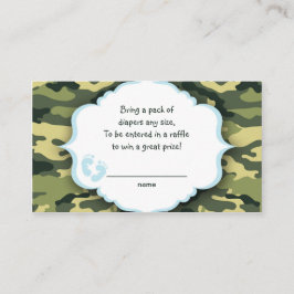 Rote und grüne Camouflage Begleitkarte