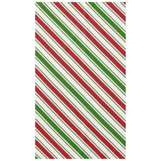 rote und grüne Candy Cane Streifen Tischdecke (Vorderseite)