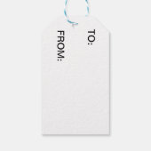 Rote und grüne Chromatic Fusion Geschenktasten Geschenkanhänger (Rückseite)