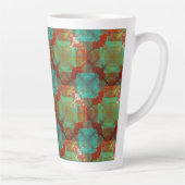 Rote und grüne Chromatische Fusion Latte Tasse (Rechts)