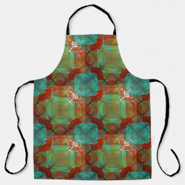 Rote und grüne Chromatische Fusion-Schürze Schürze