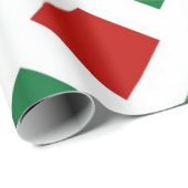 Rote und grüne Diamanten auf Weiß Geschenkpapier (Rolleneckpunkt)