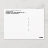 Rote und grüne Diamanten zu Weihnachten Postkarte (Rückseite)