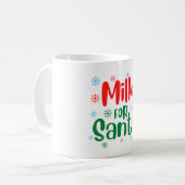 Rote und grüne festliche Milch für die Santa Tasse (Vorderseite Links)
