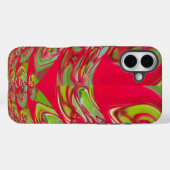 Rote und grüne Flora Case-Mate iPhone Hülle (Rückseite (Horizontal))