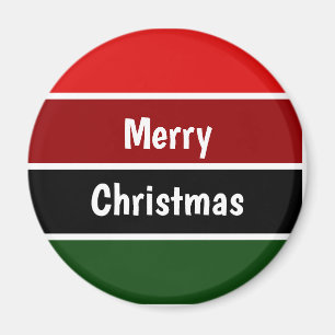 Rote und grüne frohe Weihnachtsgolfbälle Magnet