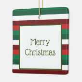 Rote und grüne frohe Weihnachtsschmuck (Links)