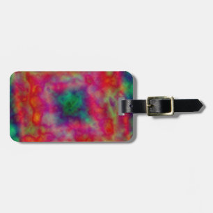 Rote und grüne Gefärbte Krawatte Gepäckanhänger