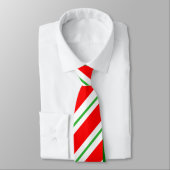 Rote und grüne gestreifte Krawatte (Gebunden)