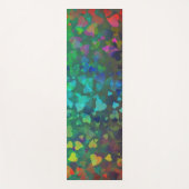 Rote und grüne herabfallende Herzen Yogamatte (Vorderseite)