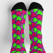 Rote und grüne Herzsocken Socken (Oben)