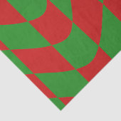 Rote und grüne Karton Seidenpapier (Detail)