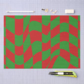 Rote und grüne Karton Seidenpapier (Handwerk)