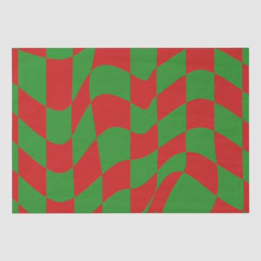 Rote und grüne Karton Seidenpapier (Vorderseite)