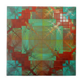 Rote und grüne Keramik für die Chromatik Fliese (Vorderseite)