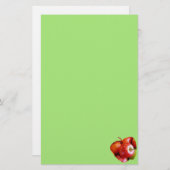 Rote und grüne Köstlichkeiten aus Äpfeln Briefpapier (Vorne/Hinten)